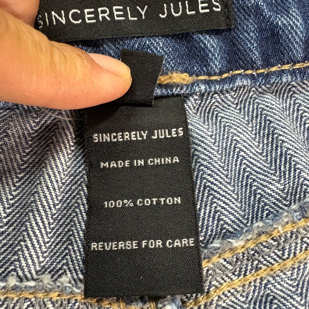 Sincerely Jules Women 9/29 Classic Blue Denim‎ Jeans - Picture 3 of 8